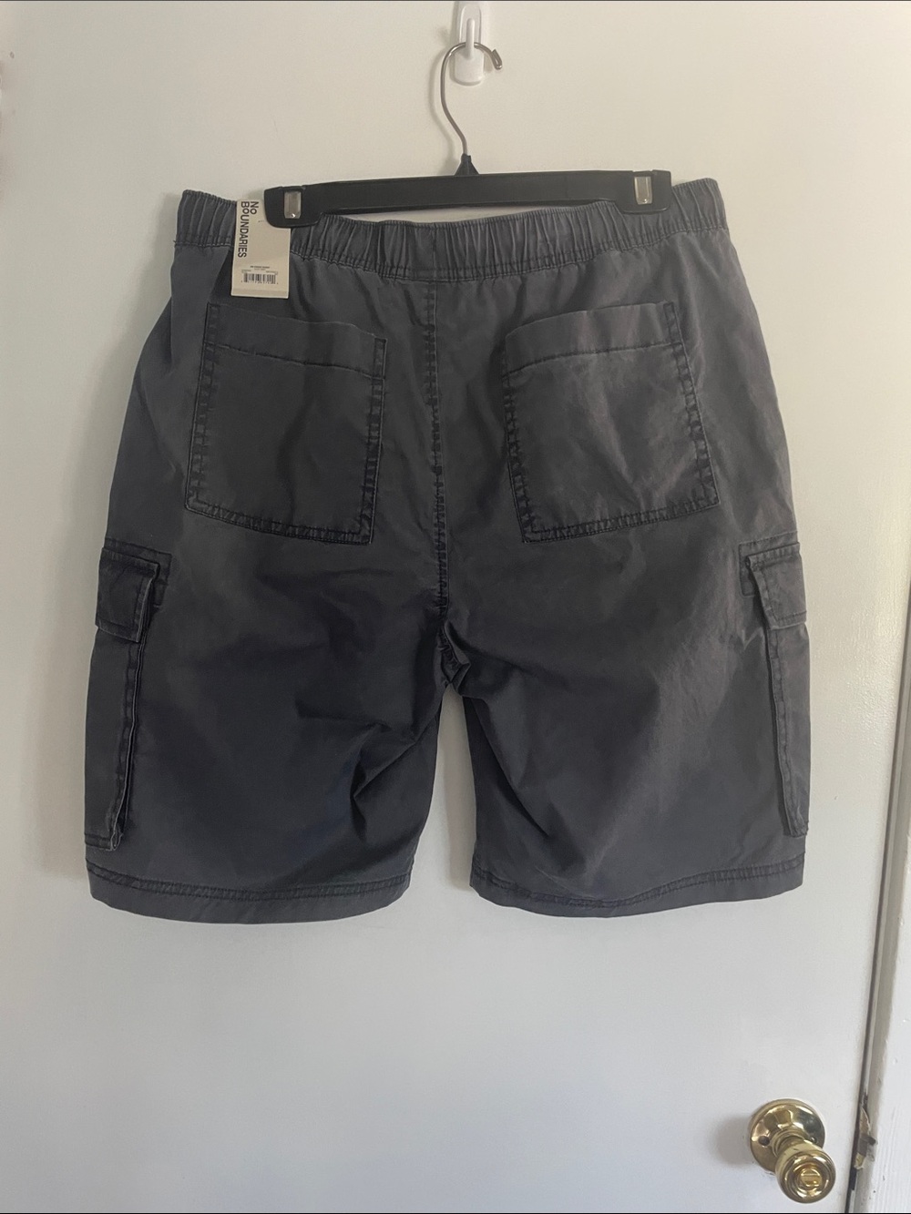 No Boundaries Men's Cargo Shorts - Charcoal Gray size M 32-34” - Picture 3 of 8